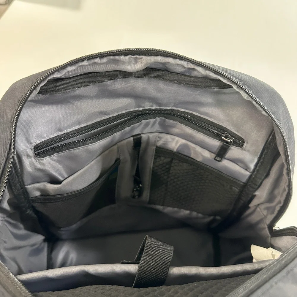 Open Story Commuter Backpack Black Nylon Laptop Bag Travel Work School Unisex